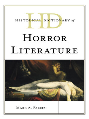 cover image of Historical Dictionary of Horror Literature